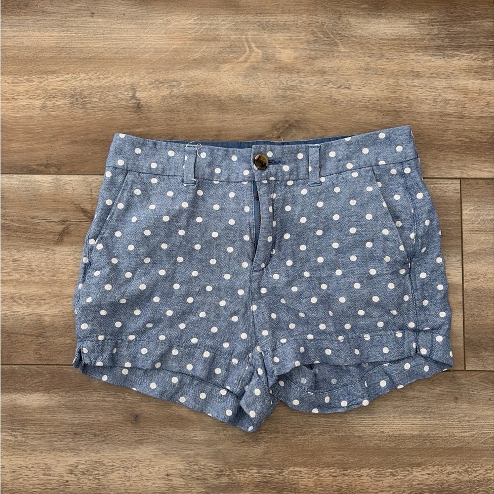 Old Navy Blue Polka Dot High Waist Women's Shorts
